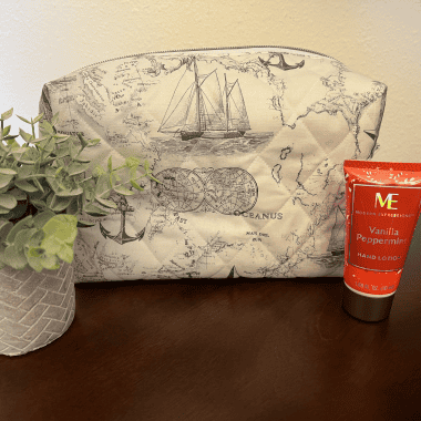 Large Quilted Cosmetic Bag