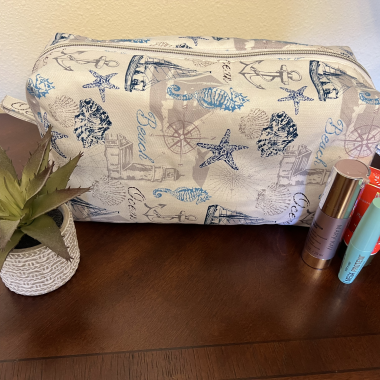 Extra Large Quilted Cosmetic Bag
