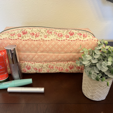 Extra Large Quilted Cosmetic Bag