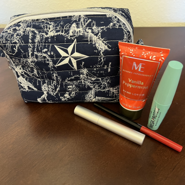 Mini Quilted Cosmetic Bag