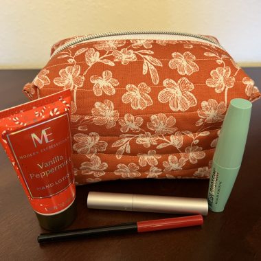 Mini Quilted Cosmetic Bag
