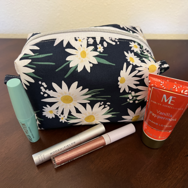 Mini Quilted Cosmetic Bag