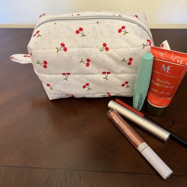 Mini Quilted Cosmetic Bag