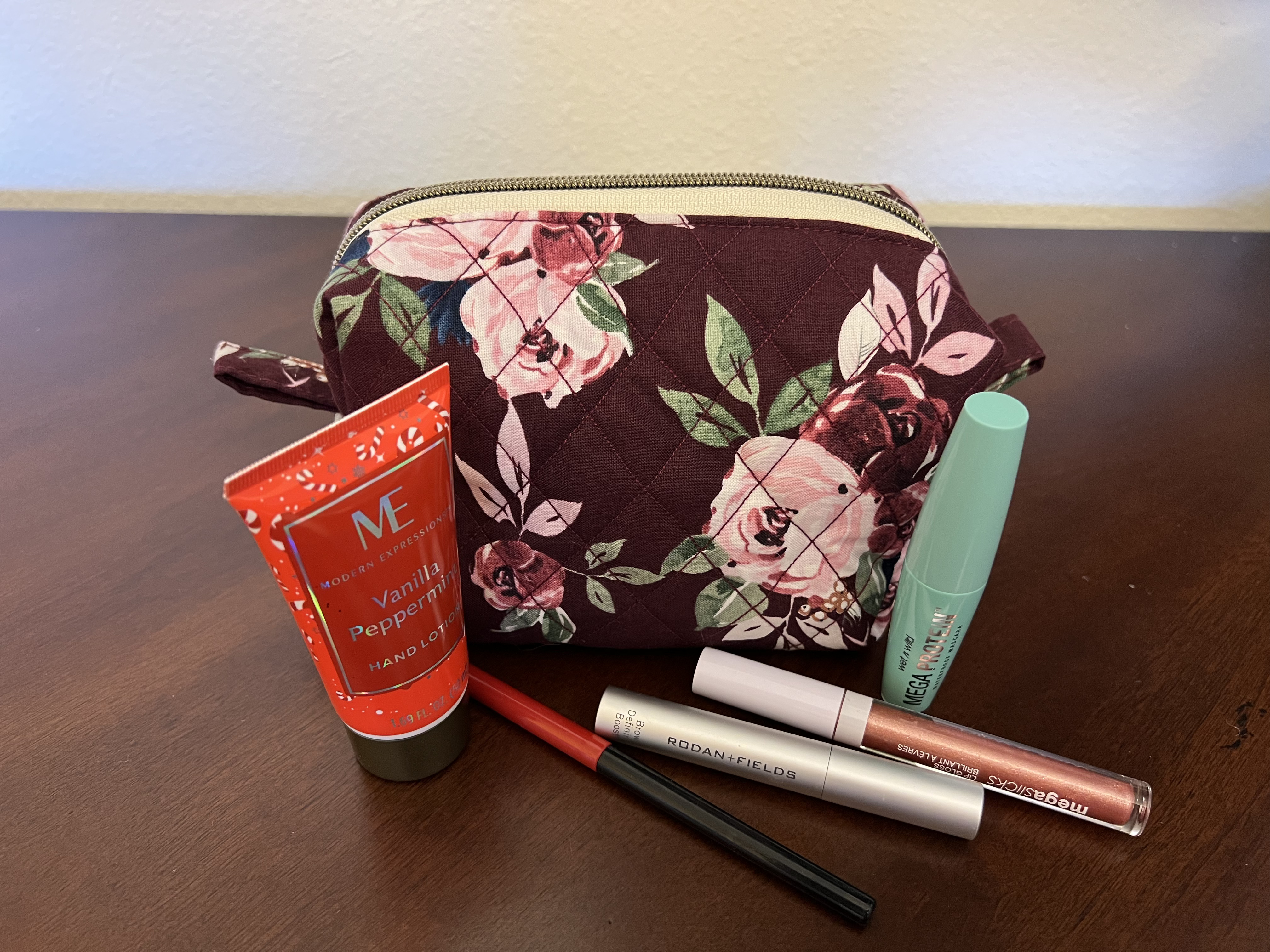 Mini Quilted Cosmetic Bag