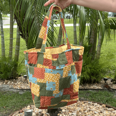 Handmade Tote Bag - Everyday Reusable Large Bag